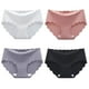 thumbnail image 1 of 4 piezas de ropa interior elástica de seda de hielo invisible sin costuras para mujer, de seda de hielo, sin dejar huellas, de una pieza, de algodón puro, parte inferior de la entrepierna, 1 of 5
