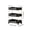 Black, variant on 3 Tier Rolling Storage Cart, Kitchen Storage Cart with Wheels and Handles, Rolling Utility Cart with Wheels for Bathroom, Living Room, Office and Narrow Spaces