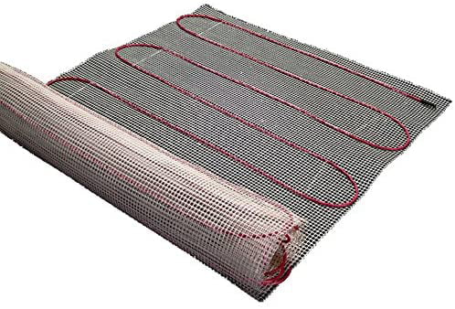 Electric Tile Radiant Warm Floor Heat Heated Kit Mat with Aube Prog Thermostat 