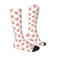thumbnail image 3 of Balery Orange Fox Printed Novelty Socks Men's Women's Crew Socks Sports Socks Knee High Socks Cotton Socks Quirky and Cool Socks, 3 of 9