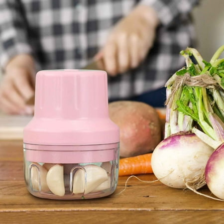 

Ovzne Electric Garlic Machine Kitchen Cooking Machine Masher Garlic Machine Mini Meat Grinder Pull Garlic Machine Baby Food Supplement Machine Clearance