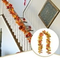 thumbnail image 6 of Thinsont 1PCS Artificial Maple Leaf Garlands Autumn Hanging ,63inch Fall Leave Vines for Indoor Outdoor Wedding Thanksgiving Dinner Party Fireplace Christmas Decor(Orange), 6 of 6
