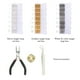thumbnail image 3 of Kit de 1170 aros abiertos de metal en blanco K para joyería artesanal, incluye pinzas, alicates y dedal, diámetros de 3 a 10mm, ideal para proyectos DIY creativos., 3 of 6