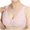 Pink, variant on Honeeladyy Sports Bras for Women Embroidered Print Glossy Comfortable Breathable Bra Wedding Gifts #Lb-44