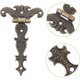 thumbnail image 4 of Set of 2 Zinc Alloy Cabinet Door Hinges, Bronze, 4 of 5