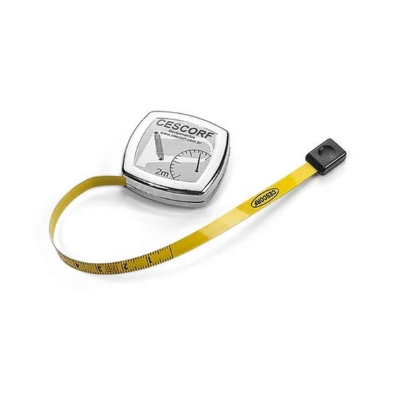 Cinta Métrica Antropométrica Cescorf Blanca de Acero Flexible para Nutricionistas