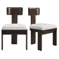 thumbnail image 3 of Upholstered Dining Chairs Set of 2 | Gray Fabric Side Chairs with Solid Rubber Wood Legs | 330 LBS Capacity | Modern Home Office &amp; Kitchen Furniture | 19"W x 20.1"D x 32.25"H, 3 of 14