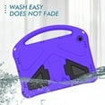 thumbnail image 6 of TECH CIRCLE Case for Galaxy Tab A9+ 2023 Tablet - Lightweight Portable Handle Case with [Sturdy Viewing Kickstand] Shockproof Durable Rugged EVA Case for Galaxy Tab A9+ (11") Model SM-X210, Purple, 6 of 6