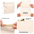 thumbnail image 5 of Koyal Wholesale Funny Makeup Bag Canvas Cosmetic Bag She Is Beauty Grace Can Stab You In The Face Makeup Pouch, 5 of 5