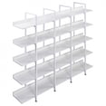 thumbnail image 5 of 5-Tier Bookcase Home Office Open Bookshelf,Vintage Industrial 5 Tiers Large Open Shelves and Metal Frame,Tall Display Bookshelf Freestanding Storage Bookshelf for Living Room Bedroom Office,White, 5 of 23