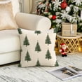 thumbnail image 3 of Christmas Tree Pillow Covers 20x20 Inch Set of 2 Xmas Winter Decorative Throw Pillow Cover White Trees Decoration Holiday Farmhouse Pillow Case for Home Sofa Christmas Decor Red, 3 of 6