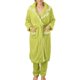 thumbnail image 2 of Conjunto de pijama Gibobby para mujer ropa de dormir cálida y esponjosa de manga larga con bolsillos Verde L, 2 of 5