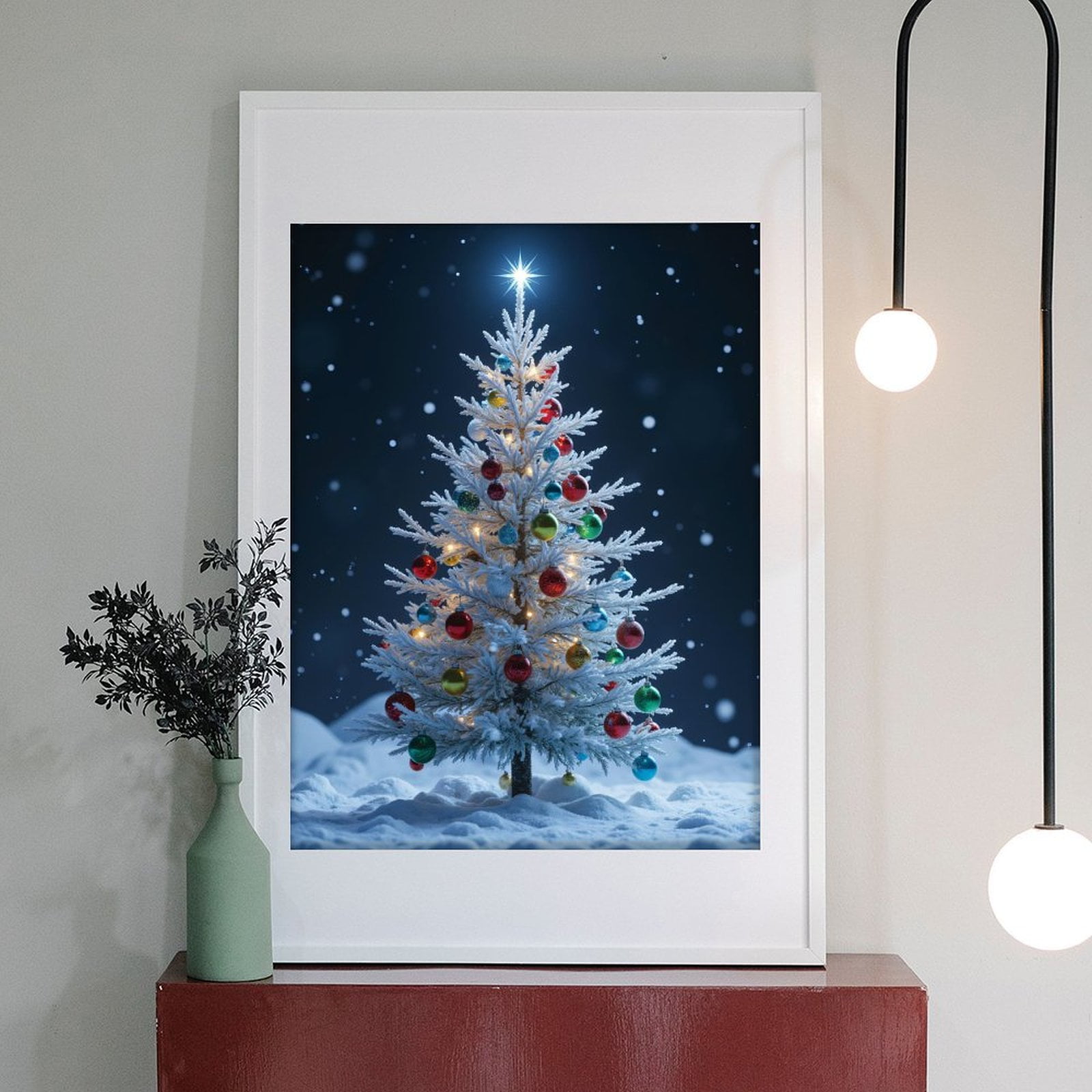 Diamond Art Kits for Adults - 5d Snowy Christmas Tree Night Scene Diamond Painting for Adults, Diamond Art for Adults Beginners, Diamond Painting Kits for Adults for Home Wall Decor