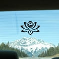 thumbnail image 5 of 4Pcs 4 Styles PET Waterproof Self-adhesive Car Stickers Reflective Decals for Car Motorcycle Decoration White & Black July Lotus 200x200mm 1pc/style DIY, 5 of 9