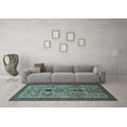 thumbnail image 3 of Ahgly Company Indoor Rectangle Oriental Light Blue Industrial Area Rugs, 7' x 9', 3 of 4