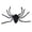 Black, variant on Halloween Giant Furry Spider Candy Backpack, 49.6" Scary Plush Spider Trick-or-Treat Bag, Adjustable Strap Spider Accessory for Kids Halloween Party