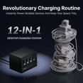 thumbnail image 4 of Cargador de batería Gitryin estación de escritorio 12 en 1 de 40 W USB-C, 4 of 9