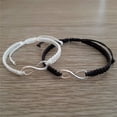 thumbnail image 5 of Par de pulseras con el signo del infinito de acero inoxidable, pulsera trenzada hecha a mano para parejas, tú y él, pareja para hombres y mujeres, hermanas, 5 of 5