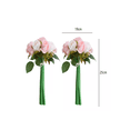 thumbnail image 2 of Ramo De Rosas Flor Falsa Flor Plástica Para La Decoración rosas rosa, 2 of 3