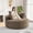 Brown, variant on YWEN Oversized Round Chaise Longue Chair Indoor, Modern 55-inch Upholstered Corduroy Deep Seat Circle Single Cloud Lounge Floor Sofa Chair for Living Room, Bedroom Apartment