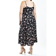 thumbnail image 3 of Vestido Largo Roman Fashion Talla Extra 11584 Negro Flores 38, 3 of 8