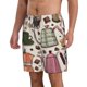 thumbnail image 2 of Balery Vintage Coffee Traje de Baño Estilo Hawaiano para Hombre, Shorts de Secado Rápido con Bolsillos-Small, 2 of 6