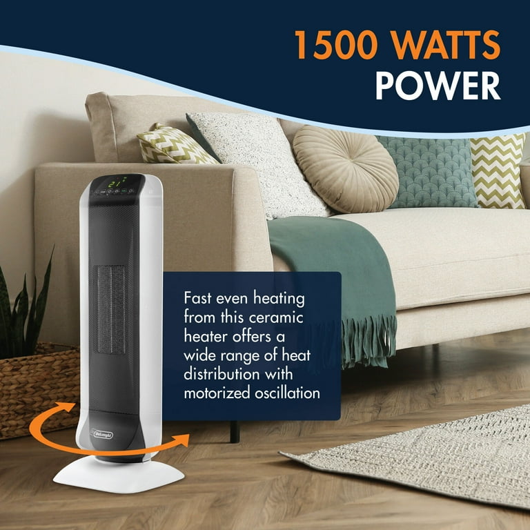 De'Longhi New 1500 W Ceramic Digital Tower Heater - Walmart.com