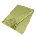 thumbnail image 5 of TZ Promise Women Lime Green Pashmina Shawl and Wrap Soft Solid Color Scarf with Fringes, 5 of 5