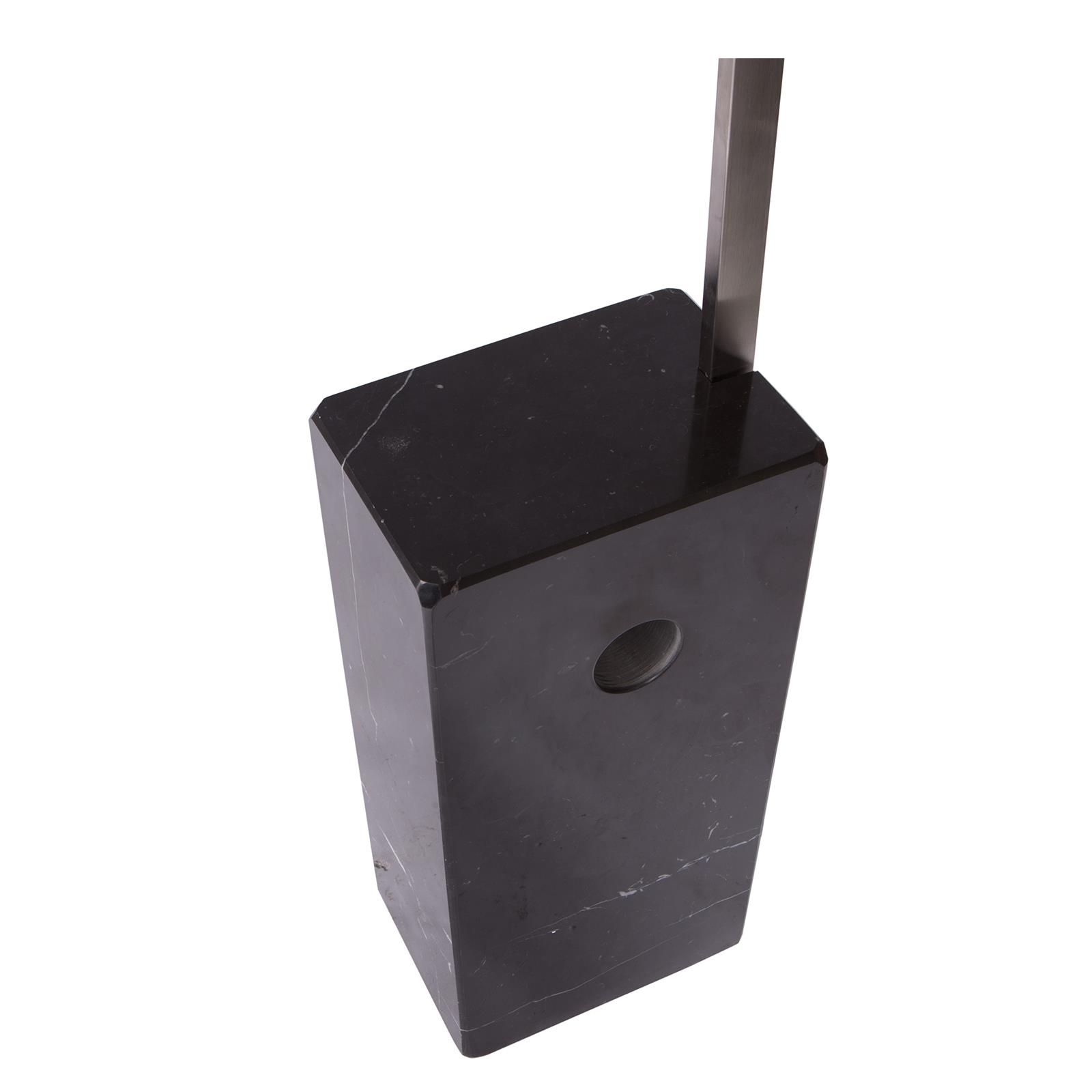 LeisureMod Arco Lamp with Marble Cube Base