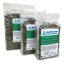3.5mm - 1/8" Sinking Wafers of Algae, Spirulina, Veggies, All Fish, African Cichlids, Shrimp, Snails, Crabs, Catfish, Plecos - 1-lb 4.3oz Clear Bag