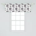 thumbnail image 2 of Ambesonne Entomology Window Valance, Butterflies Belladonnas, 54" X 18", Eggplant Pale Seafoam, 2 of 3