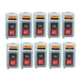 thumbnail image 2 of 3 Phase Motor Switch, Convenient Practical Sheet Metal Enveloping Long Lasting Motor Start Press Button  for Distribution Boxes for Automation Equipment, 2 of 8