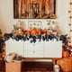 thumbnail image 5 of Hogar y cocina, Decoración del hogar, Otra decoración, Arreglo de decoración de Halloween con hojas de rosa negras de imitación de ratán, hojas de rosa artificiales de ratán, hojas de rosa de plástico, 5 of 6