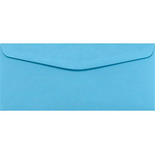9 Regular Envelopes (3 7/8 x 8 7/8) Bright Blue (1000 Qty