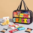 thumbnail image 2 of Bolsa para aperitivos Kovewon, con letras de chenilla, transparente y resistente al agua, 2 of 6