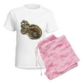 thumbnail image 6 of CafePress - Gold Norse Dragon Women's Light Pajamas - Women's Short Sleeve Print T-Shirt and Pants Light Cotton Pajama Set, 6 of 7