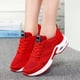 thumbnail image 4 of Zapatos deportivos para caminar para mujer plataforma con cordones zapatos de tenis cojín de aire para mujer, 4 of 7