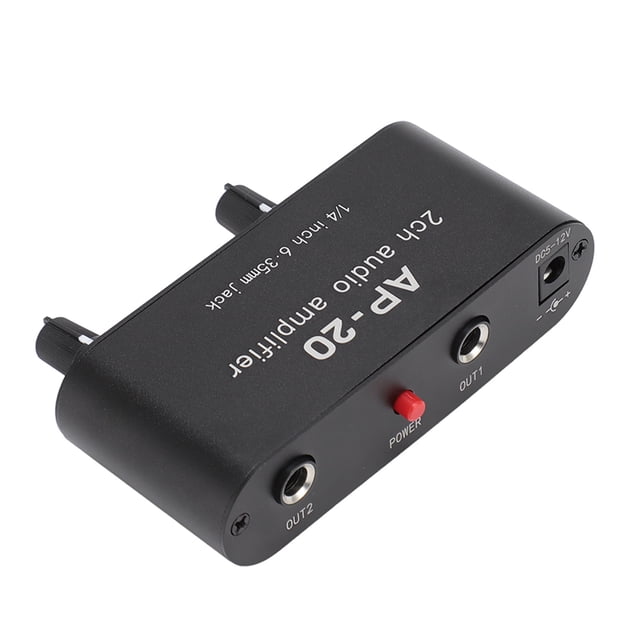 Sound Amplifier, Stereo Amplifier Gain Independent Adjustment 5-12V Power Supply Independent Power 2 Channel for Sound Instruments