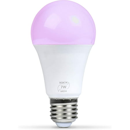 

Bluetooth Smart LED Light Bulb - Dimmable Multicolored Color Changing Lights - Smartphone Controlled - Compatible with iPhone iPad Android and Apple Watch