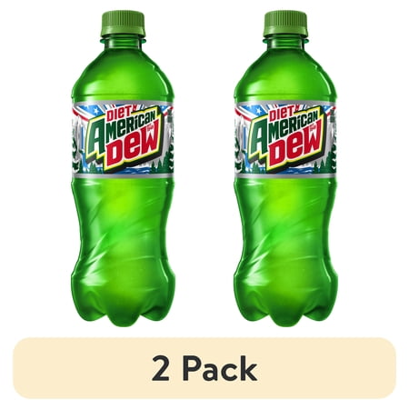 (2 pack) Diet Mountain Dew Citrus Soda Pop, 20 oz Bottle