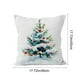 thumbnail image 3 of Funda de cojín navideña de 45 x 45 cm | Decoración navideña para sofá y salón | Funda de cojín festiva de poliéster | Decoración lavable para el hogar de temporada, 3 of 6