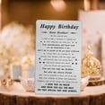 thumbnail image 2 of Brother Birthday Cad - Engraved Birthday Gifts for Borther - Happy Birthday My Dear Brother Gifts, 2 of 5