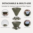 thumbnail image 2 of VANDROOP Collapsible Coffee Dripper, Silicone Reusable Pour Over Coffee Dripper for Camping, Business Trip, Home＆Office, Single Pour Over Coffee Maker (Green, 1-2 Cup), 2 of 7