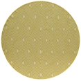 thumbnail image 1 of Momeni Veranda Tapis Rond Contemporain 9 Pieds X 9 Pieds Fait Main en Jaune, 1 of 1