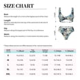 thumbnail image 6 of Wukai Butterflys Women's Bikini Set Two Piece,wimsuit High Waisted V Neck Twist Front Adjustable Spaghetti Straps Bathing Suit-XX-Large, 6 of 7