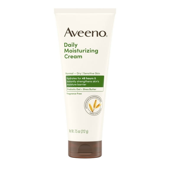 Aveeno Daily Moisturizing Cream for Normal to Dry, Sensitive Skin, 7.5 oz