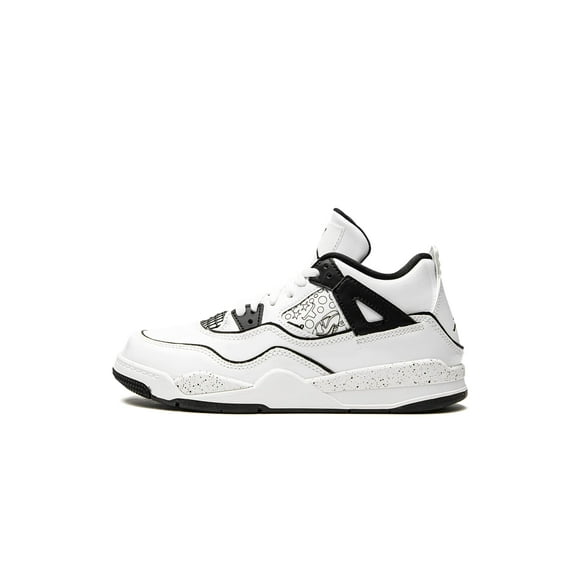 Toddler's Jordan 4 Retro SE DIY White/Black-Volt (DC4102 100) - 7