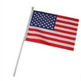 thumbnail image 3 of 50pcs USA Flag American Hand Waving Flags 14*21cm, 3 of 3