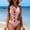 SwimwearA939-Pink, variant on One Piece Swimsuits for Women Halter Deep V Neck 3D Floral Cut Out Monokini Bathing Suits Summer Honeymoon Bridal Beach Swimwear