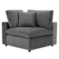 thumbnail image 6 of Sofa, Velvet, Grey Gray, Modern Contemporary Urban Design, Living Lounge Room Hotel Lobby Hospitality, 6 of 10